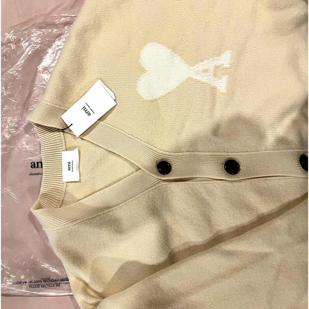 OFF-WHITE AMI DE COEUR CARDIGAN
